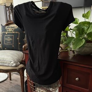JAMES PERSE Size S Authentic Black Women's Top - Notice the length -